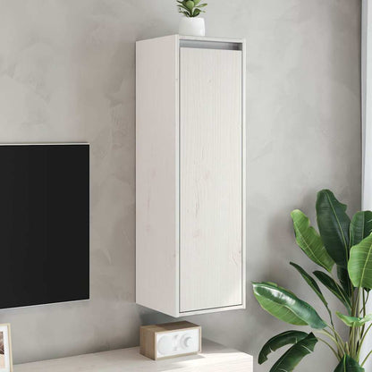 Pensili Bianchi 2 pz 30x30x100 cm in Legno Massello di Pino