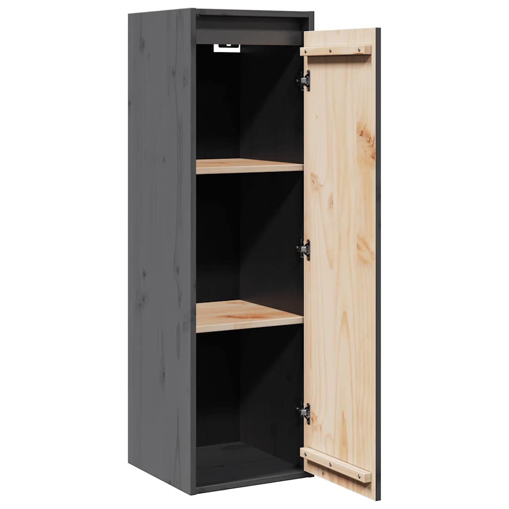 Pensili Grigi 2 pz 30x30x100 cm in Legno Massello di Pino
