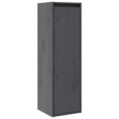 Pensili Grigi 2 pz 30x30x100 cm in Legno Massello di Pino