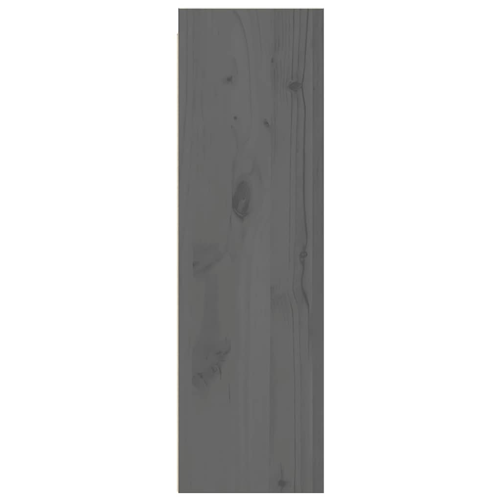 Pensili Grigi 2 pz 30x30x100 cm in Legno Massello di Pino | homemem39