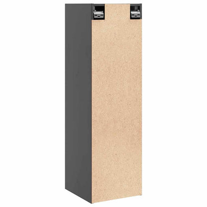Pensili Grigi 2 pz 30x30x100 cm in Legno Massello di Pino | homemem39