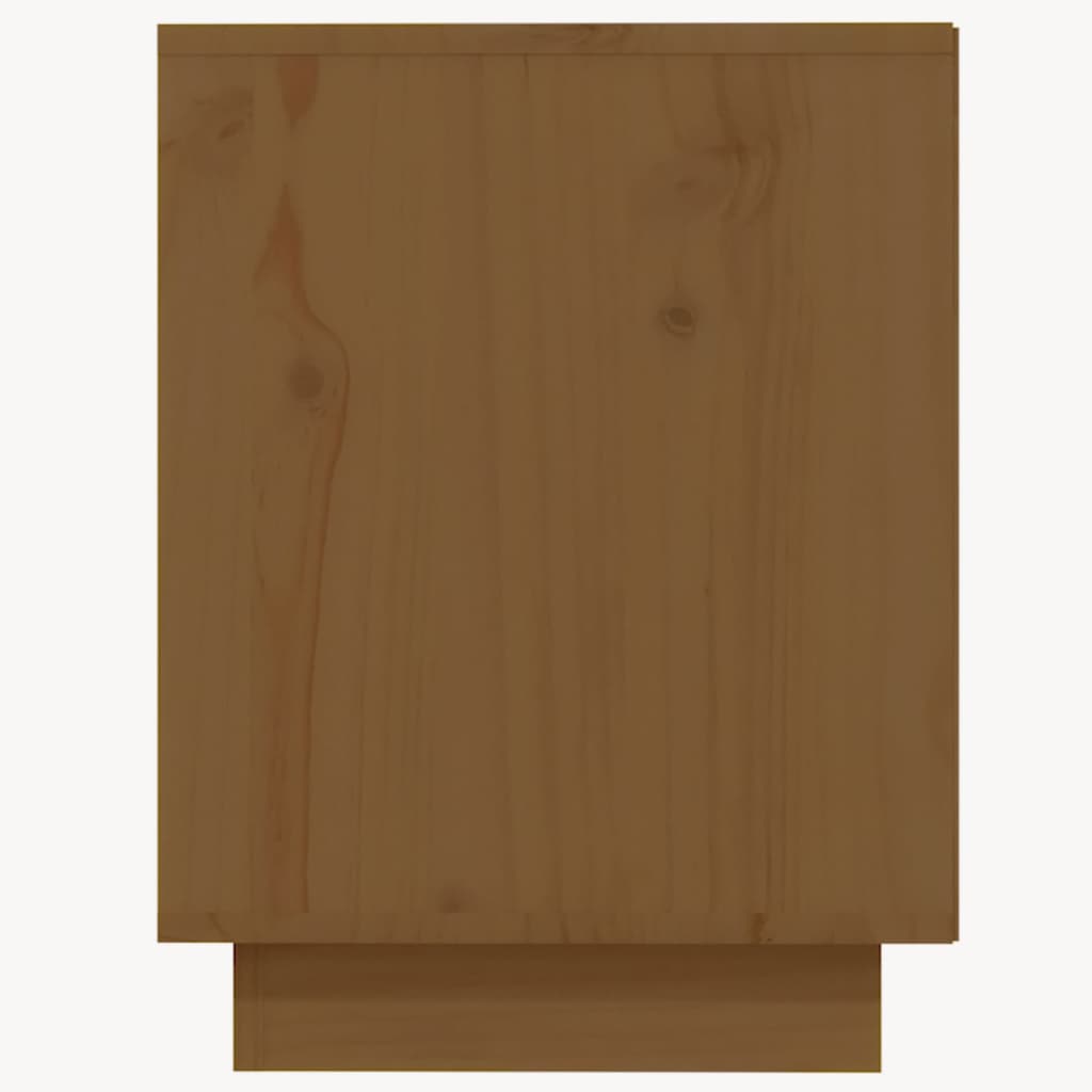 Scarpiera Marrone Ambra 110x34x45 cm in Legno Massello di Pino - homemem39