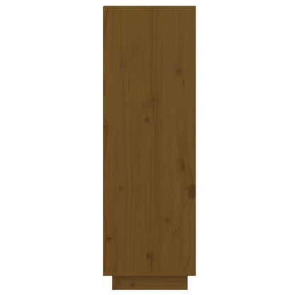 Scarpiera Marrone Ambra 60x34x105 cm in Legno Massello di Pino - homemem39
