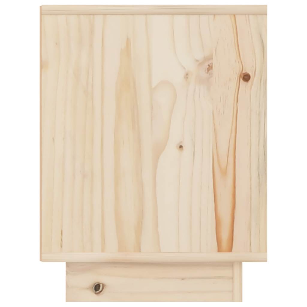 Comodini 2 pz 40x30x40 cm in Legno Massello di Pino