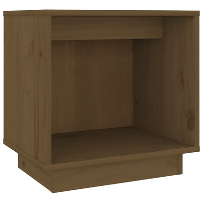 Comodino Marrone Ambra 40x30x40 cm in Legno Massello di Pino
