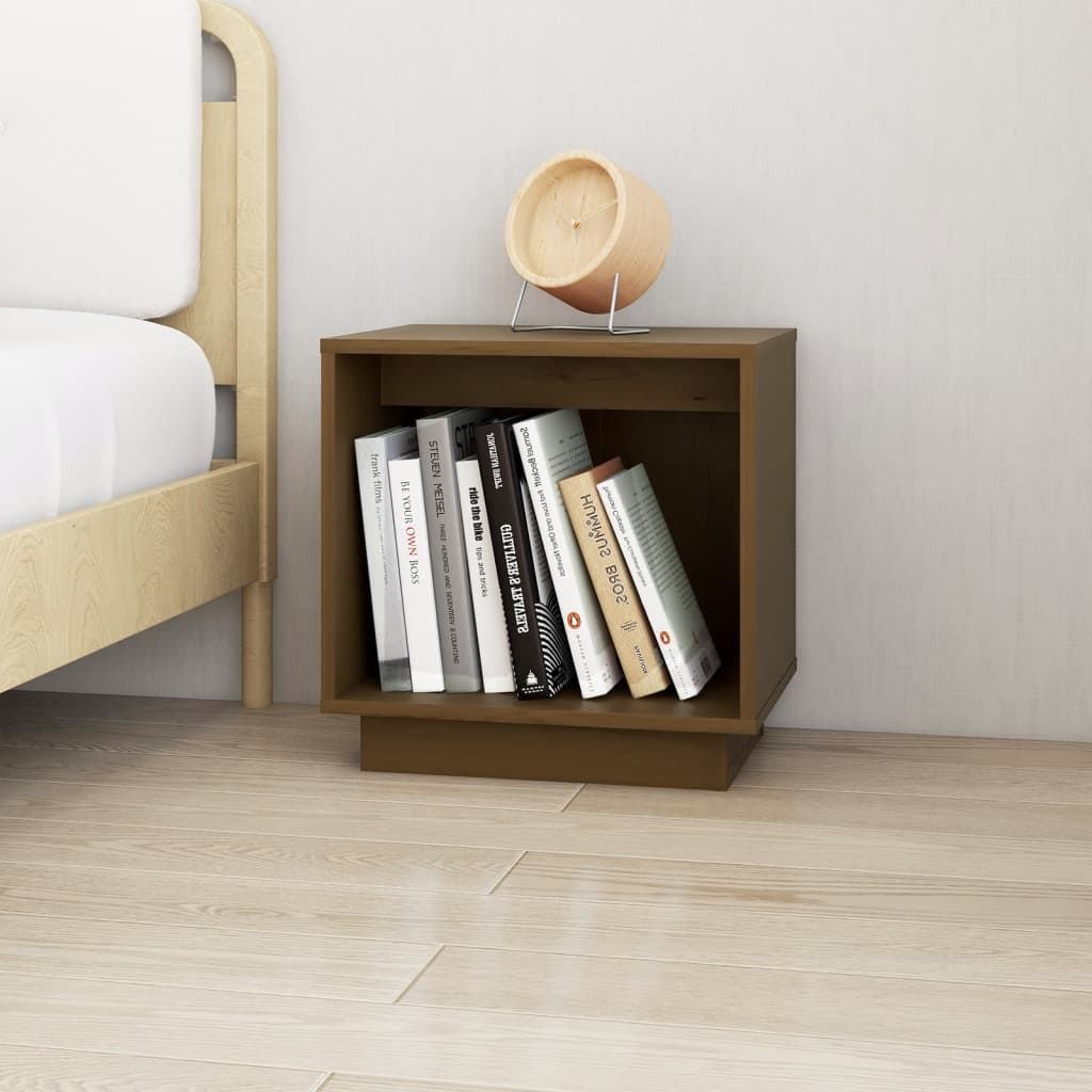 Comodini 2 pz Ambra 40x30x40 cm in Legno Massello di Pino | homemem39
