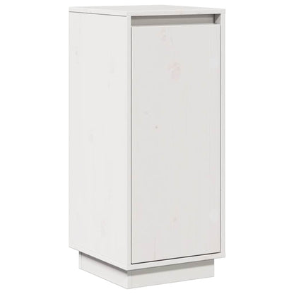 Credenza Bianca 31,5x34x75 cm in Legno Massello di Pino