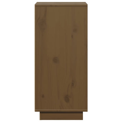 Credenza Marrone Ambra 31,5x34x75 cm in Legno Massello di Pino