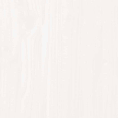 Credenza Bianca 60x34x75 cm in Legno Massello di Pino - homemem39