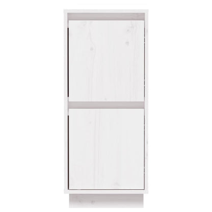 Credenze 2 pz Bianco 31,5x34x75 cm in Legno Massello di Pino - homemem39