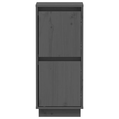Credenze 2 pz Grigie 31,5x34x75 cm in Legno Massello di Pino - homemem39