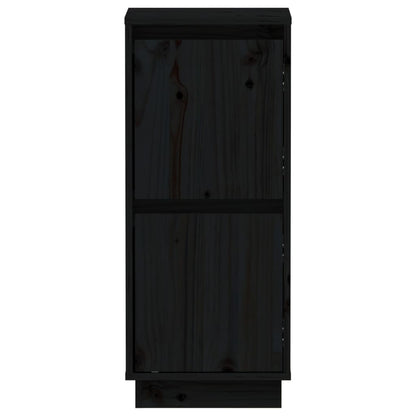Credenze 2 pz Nero 31,5x34x75 cm in Legno Massello di Pino - homemem39