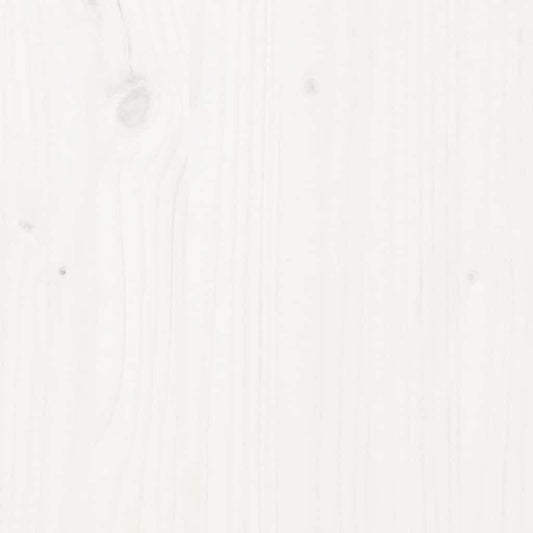 Credenza Bianca 60x34x75 cm in Legno Massello di Pino