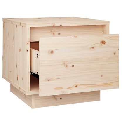 Comodini 2 pz 35x34x32 cm in Legno Massello di Pino - homemem39