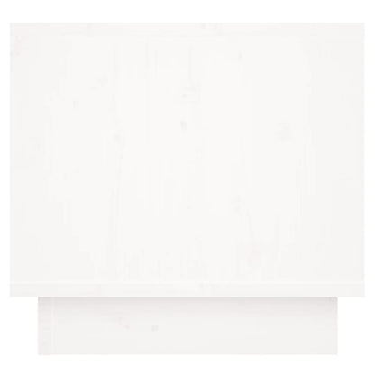 Comodini 2 pz Bianchi 35x34x32 cm in Legno Massello di Pino - homemem39