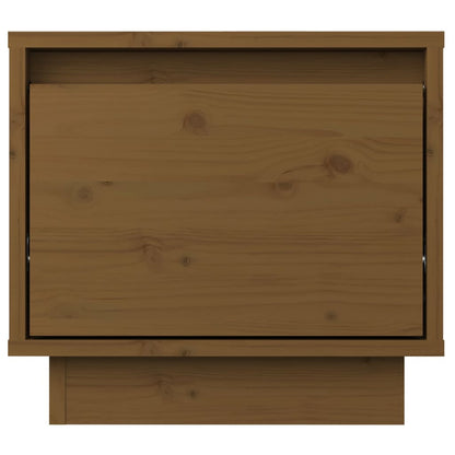 Comodini 2 pz Ambrati 35x34x32 cm in Legno Massello di Pino - homemem39
