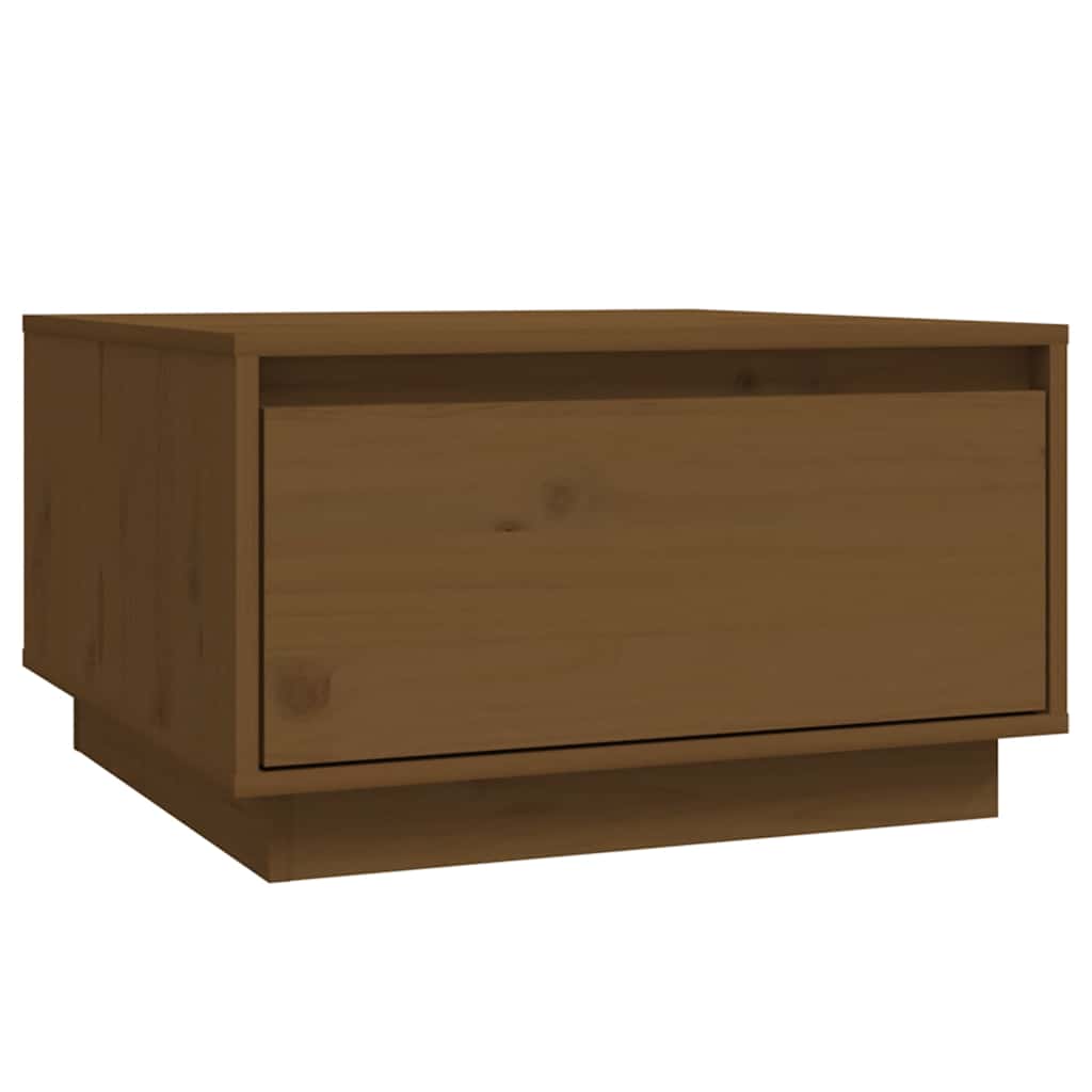 Tavolino da Salotto ambra 55x56x32 cm in Legno Massello di Pino | homemem39