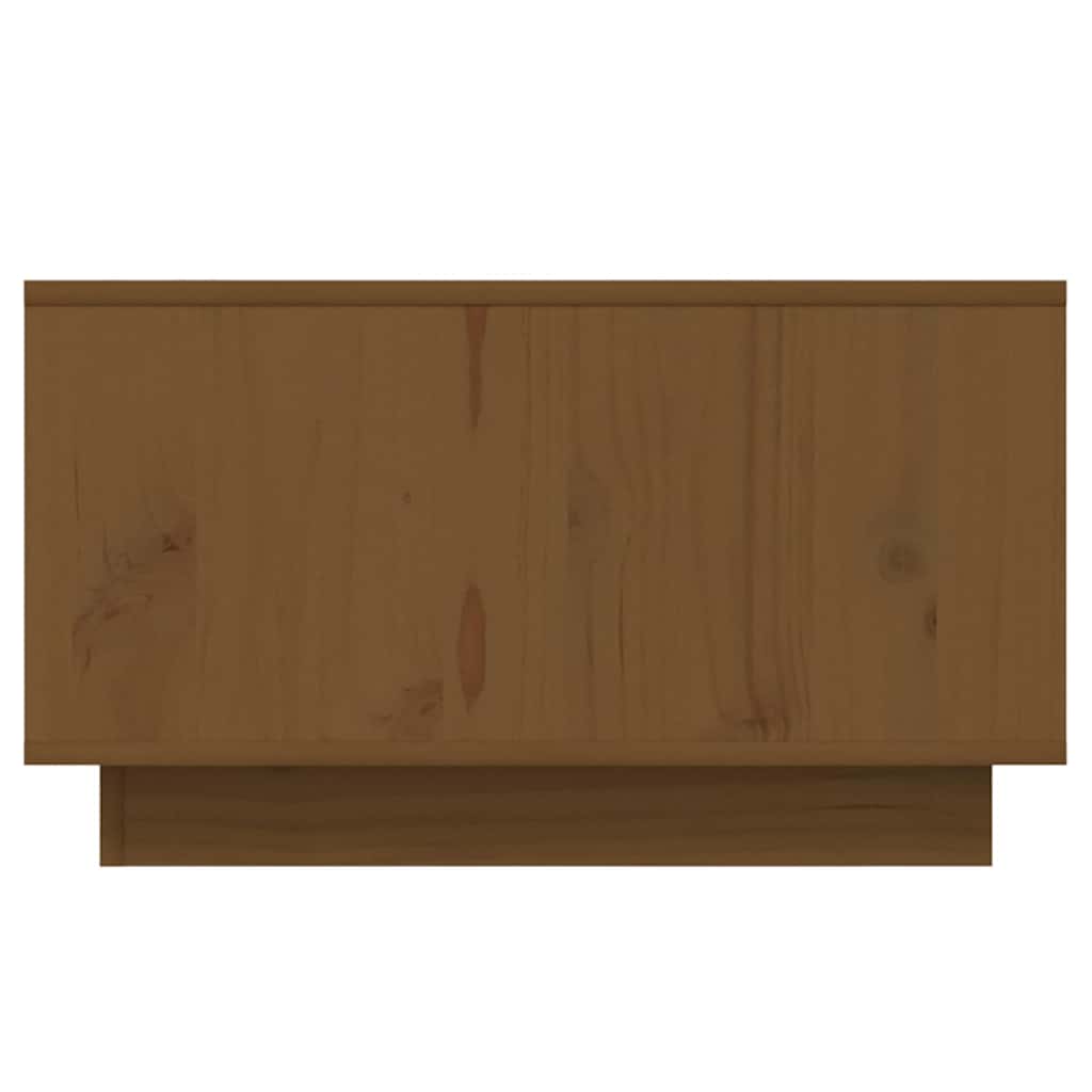 Tavolino da Salotto ambra 55x56x32 cm in Legno Massello di Pino