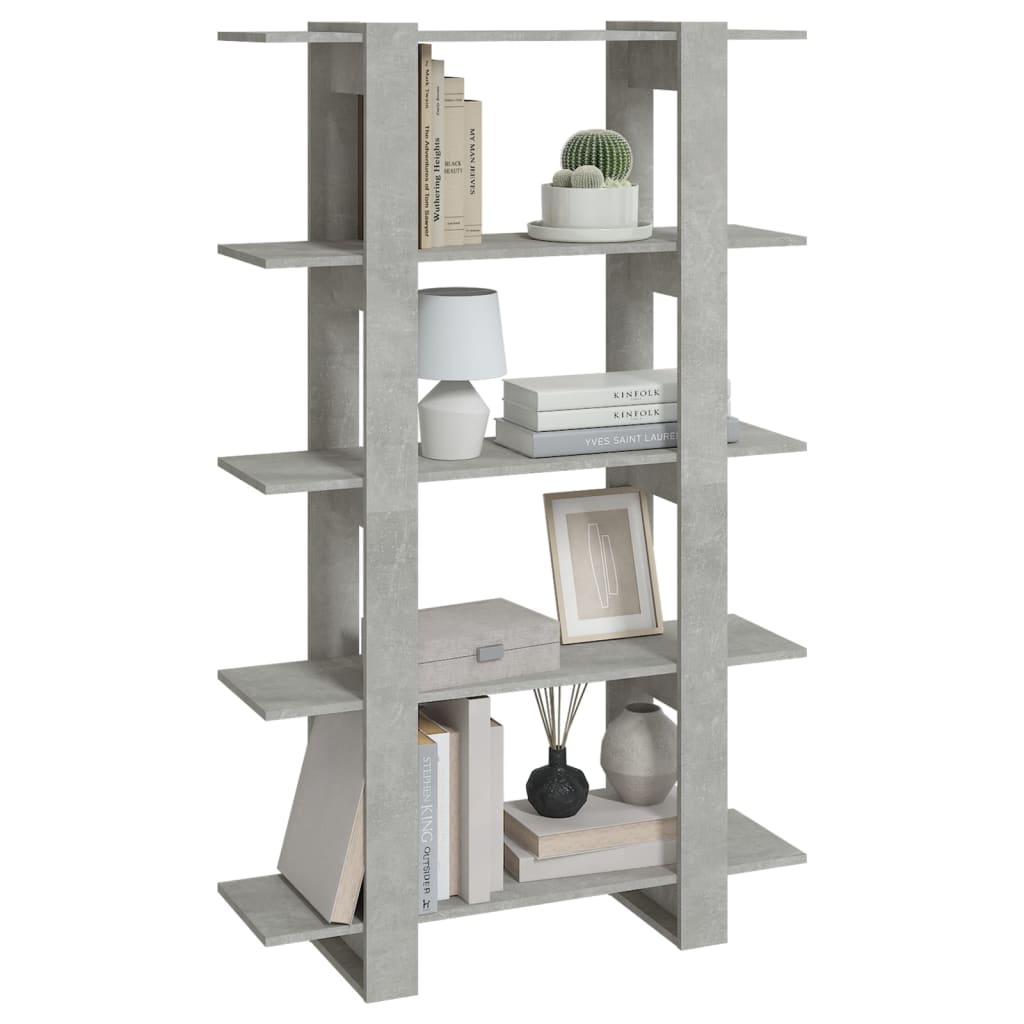 Libreria/Divisorio Grigio Cemento 100x30x160 cm | homemem39