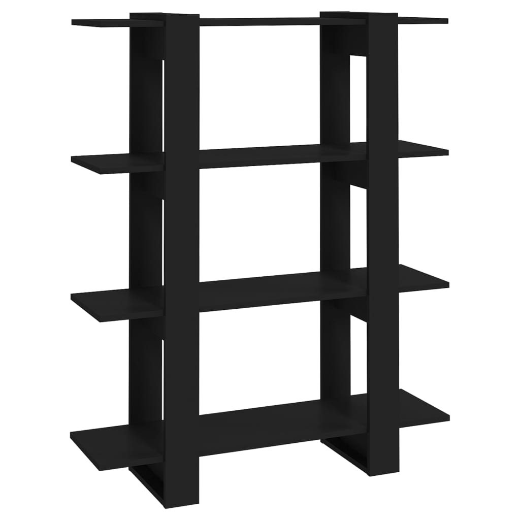Libreria/Divisorio Nero 100x30x123,5 cm | homemem39