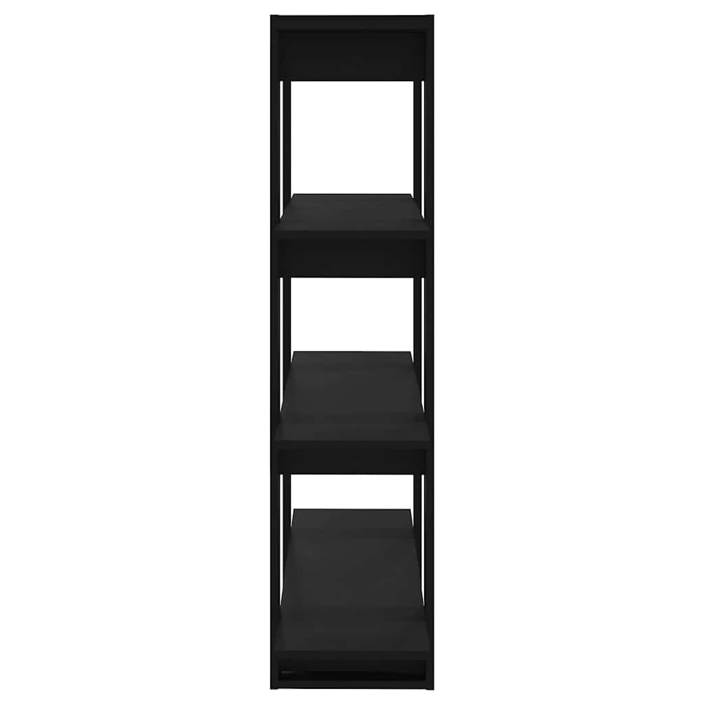 Libreria/Divisorio Nero 100x30x123,5 cm