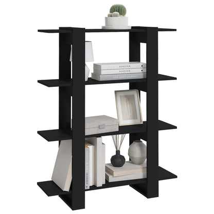 Libreria/Divisorio Nero 100x30x123,5 cm | homemem39