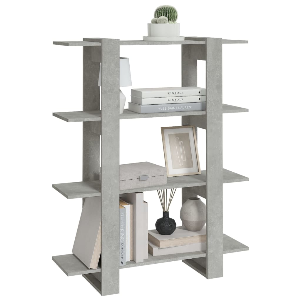 Libreria/Divisorio Grigio Cemento 100x30x123,5 cm | homemem39