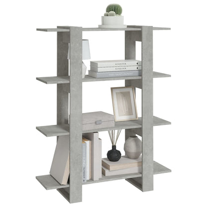Libreria/Divisorio Grigio Cemento 100x30x123,5 cm | homemem39