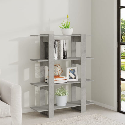 Libreria/Divisorio Grigio Cemento 100x30x123,5 cm | homemem39