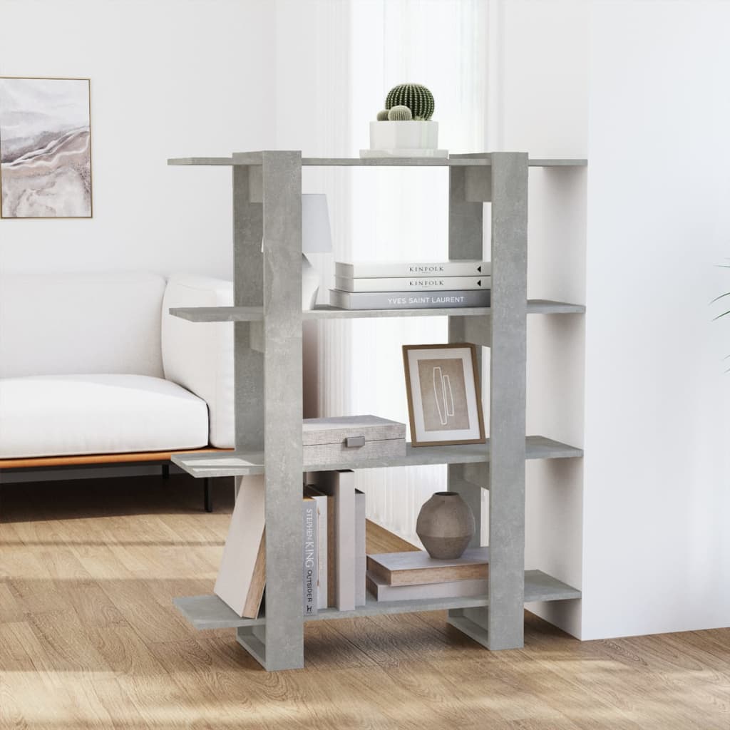 Libreria/Divisorio Grigio Cemento 100x30x123,5 cm | homemem39