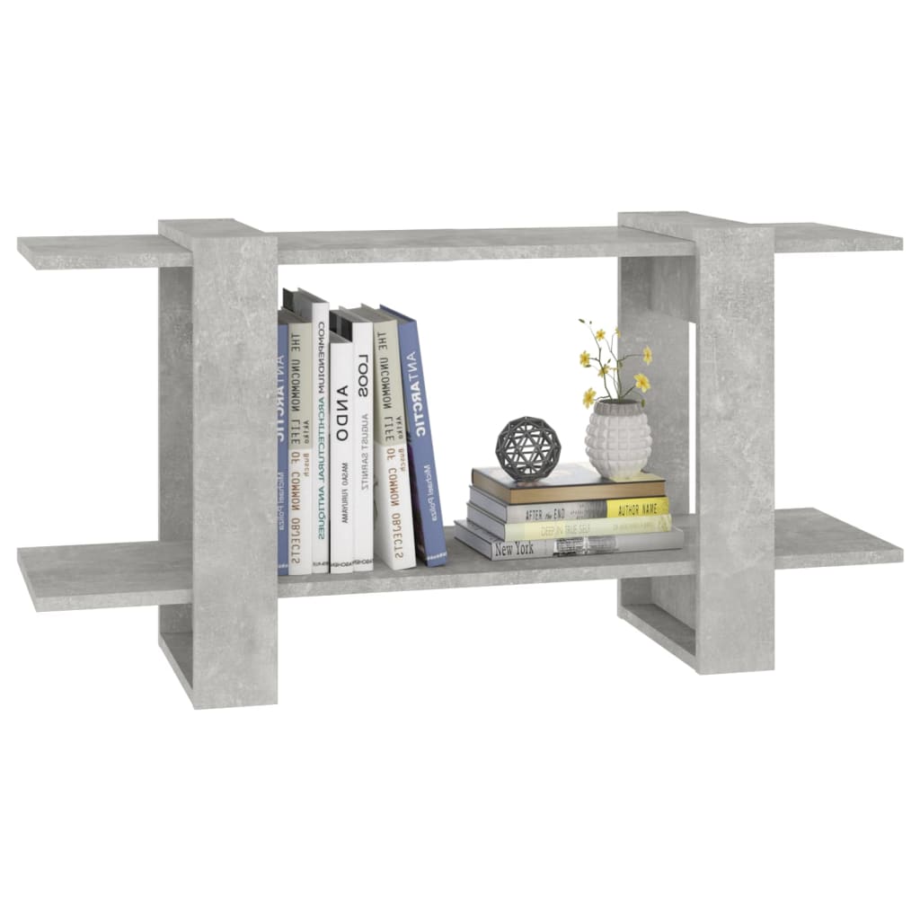 Libreria Grigio Cemento 100x30x51 cm in Legno Multistrato | homemem39