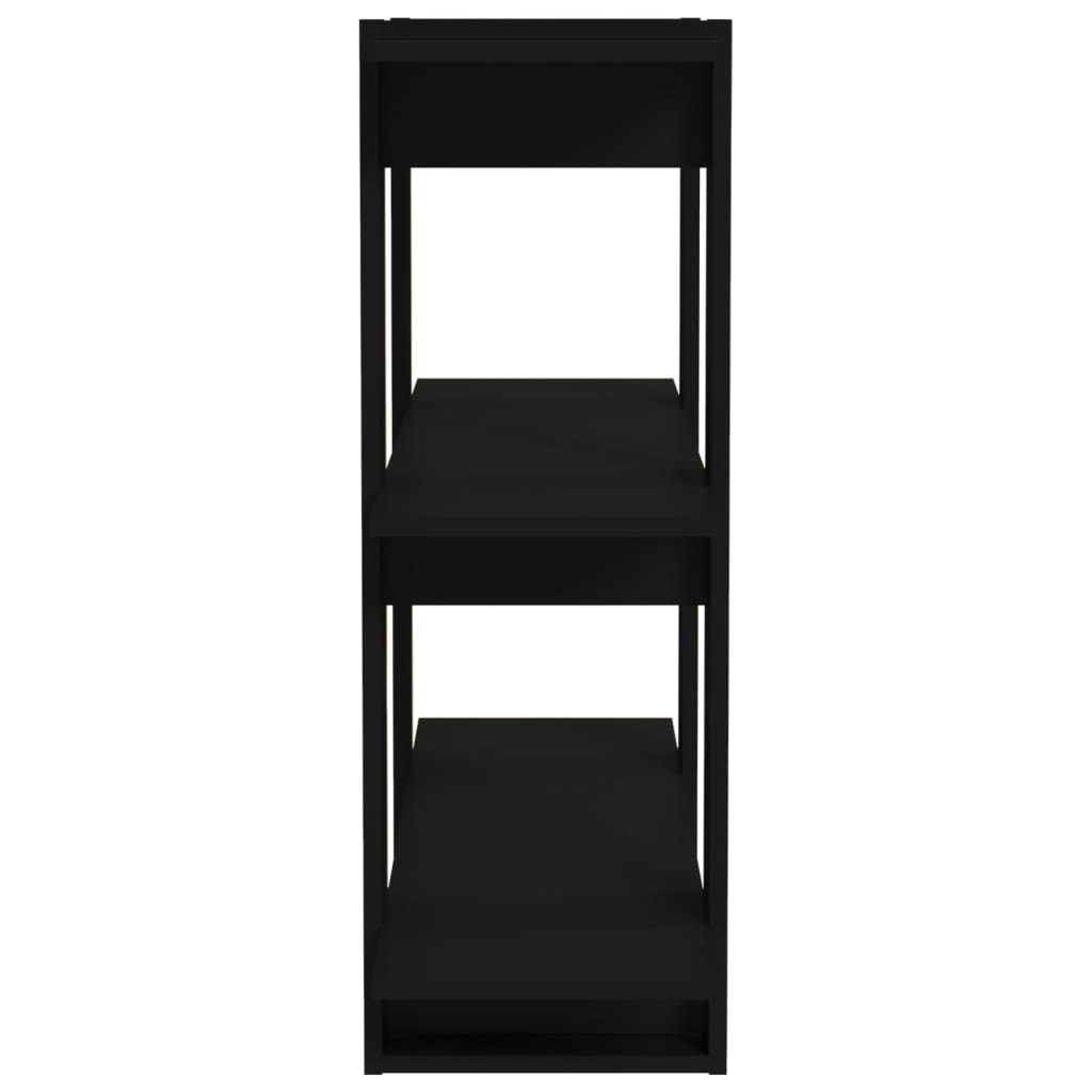 Libreria/Divisorio Nero 80x30x87 cm | homemem39