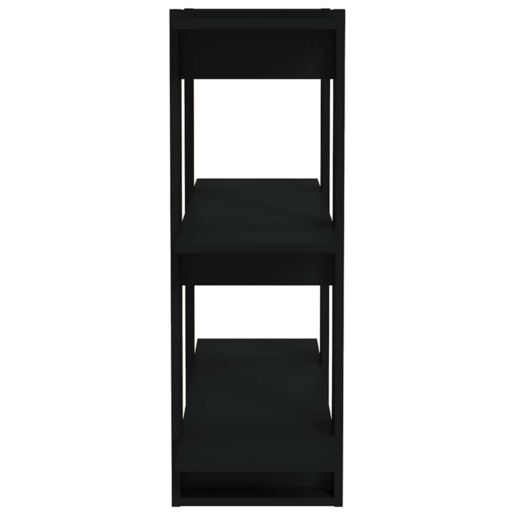 Libreria/Divisorio Nero 80x30x87 cm