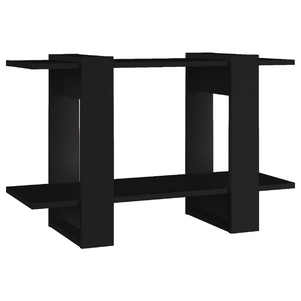 Libreria/Divisorio Nero 80x30x51 cm | homemem39