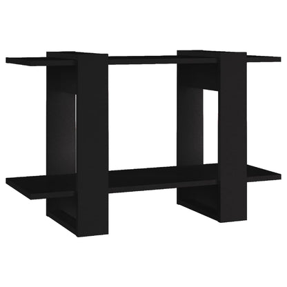 Libreria/Divisorio Nero 80x30x51 cm | homemem39