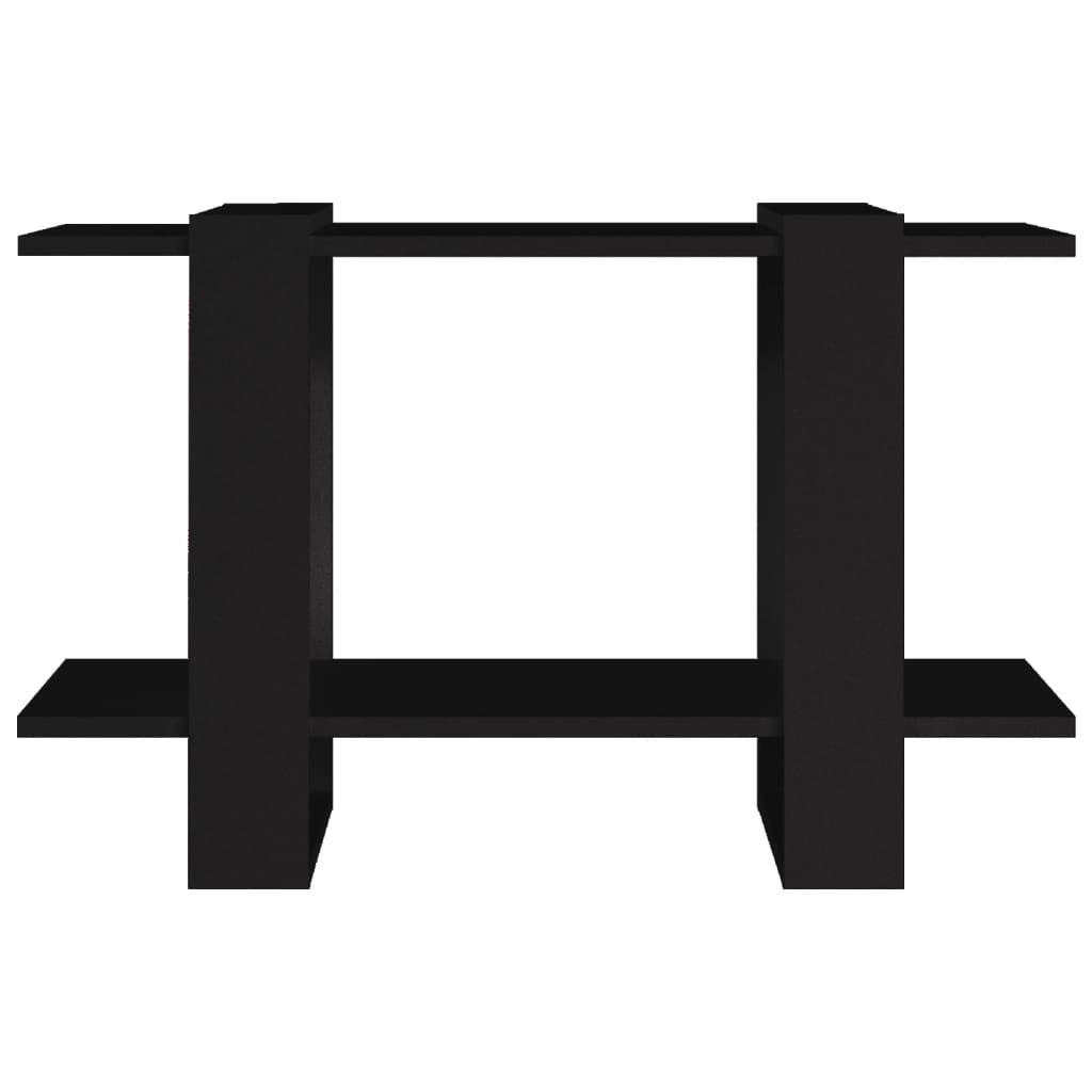 Libreria/Divisorio Nero 80x30x51 cm | homemem39