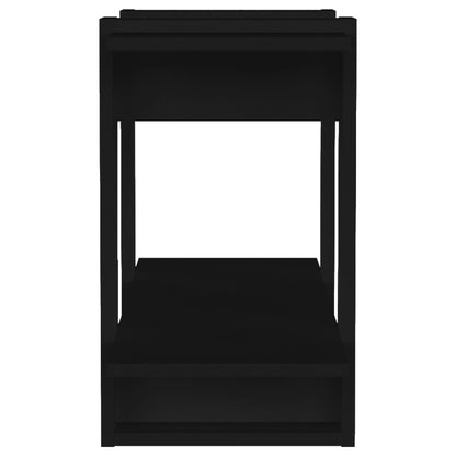 Libreria/Divisorio Nero 80x30x51 cm | homemem39