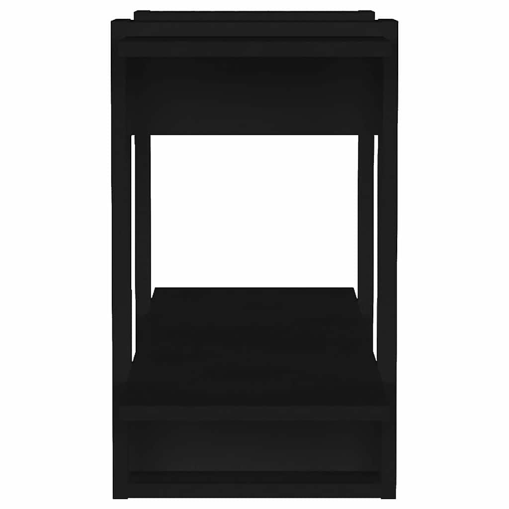 Libreria/Divisorio Nero 80x30x51 cm