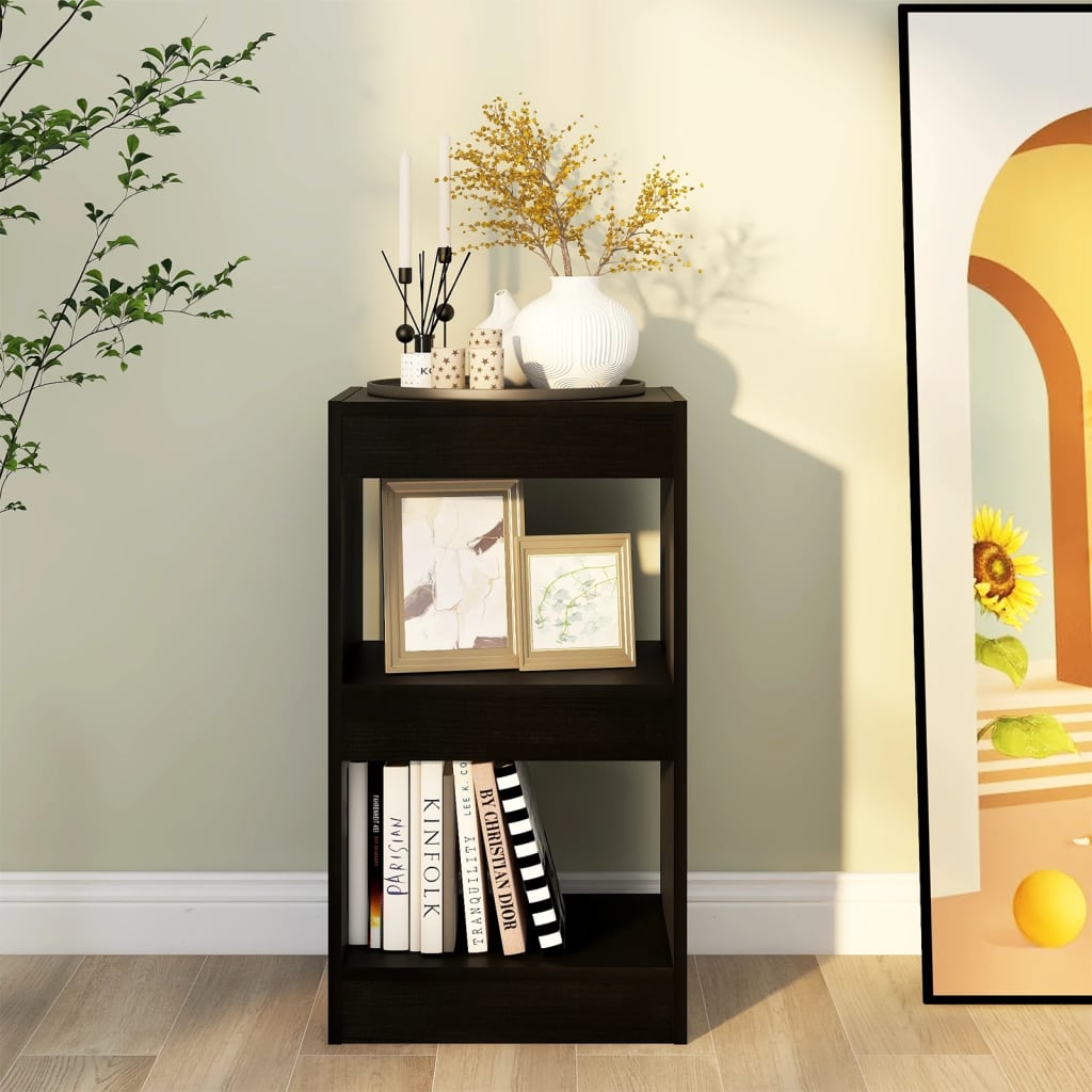 Libreria/Divisorio Nero 40x30x72 cm | homemem39