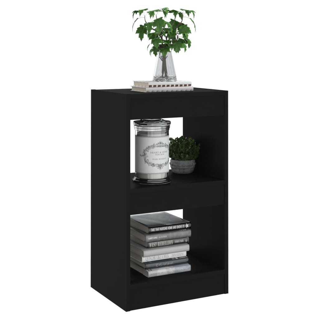 Libreria/Divisorio Nero 40x30x72 cm | homemem39