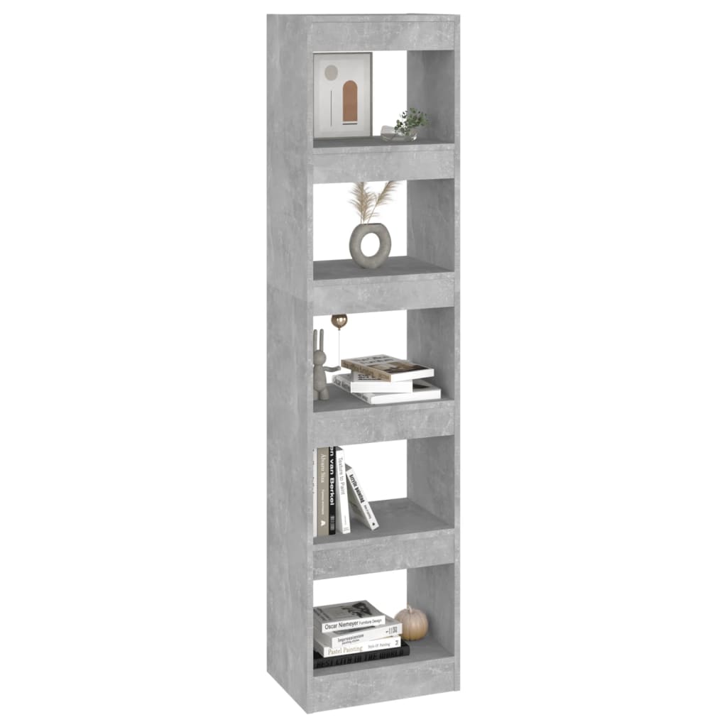 Libreria/Divisorio Grigio Cemento 40x30x166 cm | homemem39
