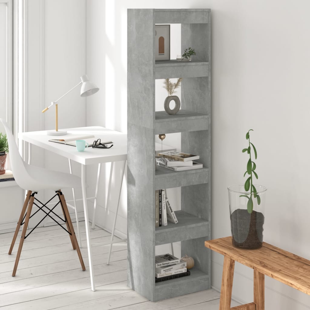 Libreria/Divisorio Grigio Cemento 40x30x166 cm | homemem39