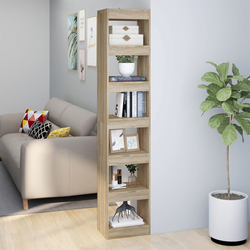 Libreria/Divisorio Rovere Sonoma 40x30x198 cm | homemem39