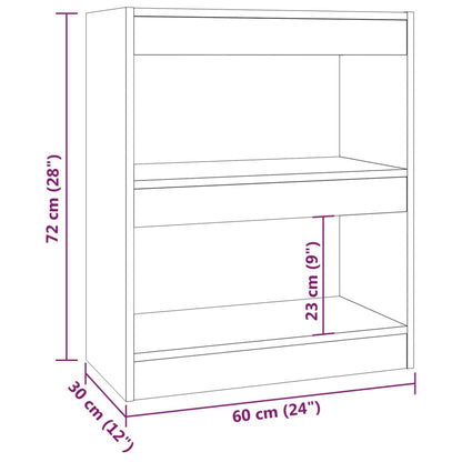 Libreria/Divisorio Grigio Cemento 60x30x72 cm | homemem39
