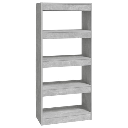 Libreria/Divisorio Grigio Cemento 60x30x135cm Legno Multistrato | homemem39