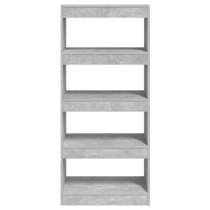 Libreria/Divisorio Grigio Cemento 60x30x135cm Legno Multistrato | homemem39