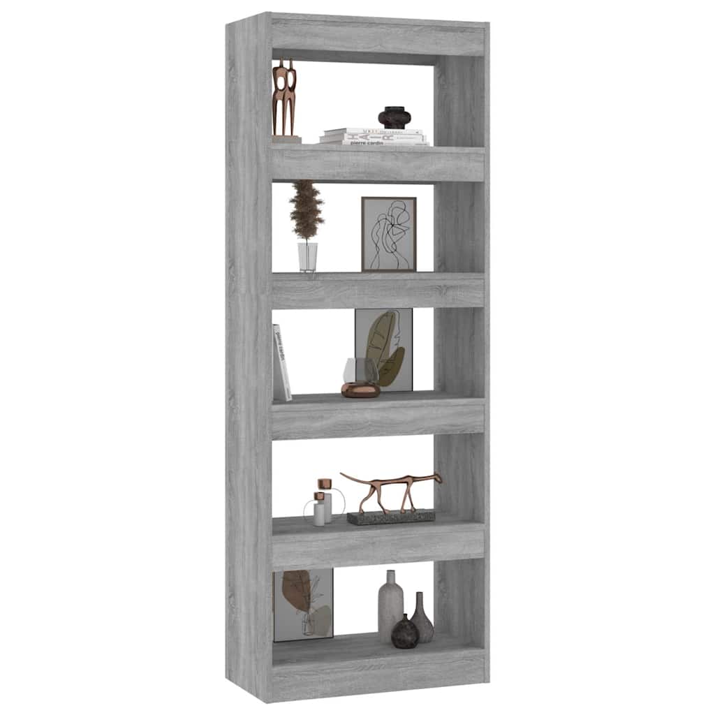 Libreria/Divisorio Grigio Cemento 60x30x166 cm in Truciolato