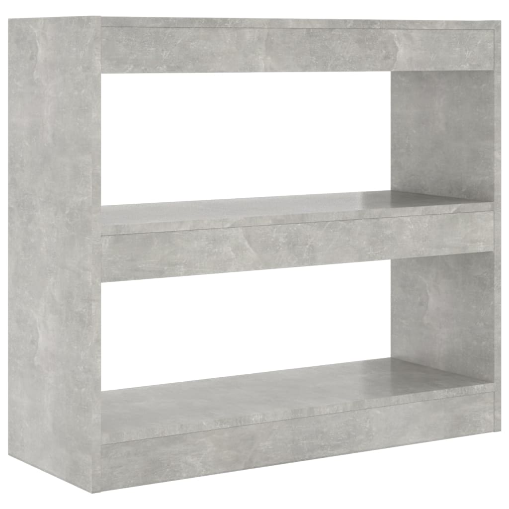 Libreria/Divisorio Grigio Cemento 80x30x72 cm | homemem39