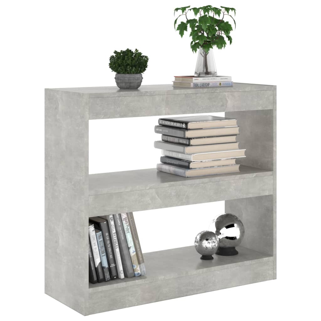 Libreria/Divisorio Grigio Cemento 80x30x72 cm | homemem39