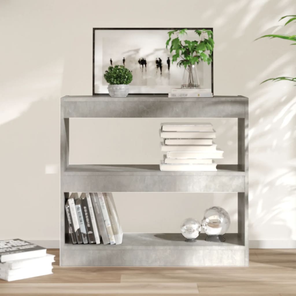 Libreria/Divisorio Grigio Cemento 80x30x72 cm | homemem39